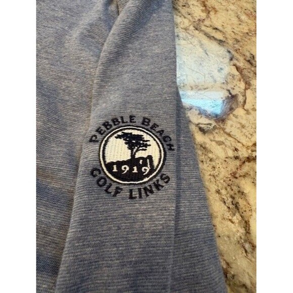 Pebble Beach XL  Linksoul Blue Zip Jacket Golf Tempus Fugit - - Picture 7 of 13